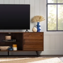 2 Door Mid-Century Modern Wood Storage TV Stand For TVs Up To 80" - Saracina Home 29 2 Door Mid-Century Modern Wood Storage TV Stand For TVs Up To 80" - Saracina Home -Featured Furniture Stores GUEST f40ed185 68ab 4500 888f 18709118d6c8