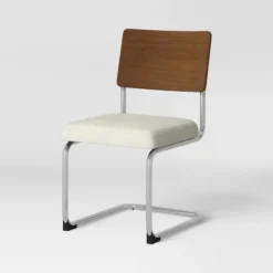 2pk Cecilton Chrome Cantilever Dining Chairs Cream Boucle - Threshold™ 11 2pk Cecilton Chrome Cantilever Dining Chairs Cream Boucle - Threshold™ -Featured Furniture Stores GUEST f467ac82 933d 40fb b02c 63edbb24066f