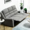 HOMCOM Recliner Sofa Couch With Easy Pull Handles And Adjustable Footrest, 3 Seater Sofa Modern Couch, Gray 2 HOMCOM Recliner Sofa Couch With Easy Pull Handles And Adjustable Footrest, 3 Seater Sofa Modern Couch, Gray -Featured Furniture Stores GUEST f46da0ef 33d1 4257 9d82 621811f937e2