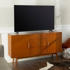 Mid-Century Modern Wood Console TV Stand For TVs Up To 65" - Saracina Home -Featured Furniture Stores GUEST f4776153 9248 4743 8fa8 bef9a1fa29c7