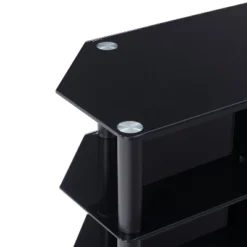 Travers Open Shelves TV Stand For TVs Up To 82" Black - CorLiving 11 Travers Open Shelves TV Stand For TVs Up To 82" Black - CorLiving -Featured Furniture Stores GUEST f4b0c6de ebc9 46fe 94f5 0afd5bc9c931