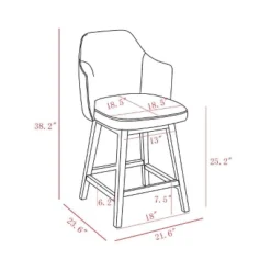 Kinston Swivel Curved Back Upholstered Counter Height Barstool - Threshold™ 17 Kinston Swivel Curved Back Upholstered Counter Height Barstool - Threshold™ -Featured Furniture Stores GUEST f6337fc0 e348 447d 9f0e eeca9263a691