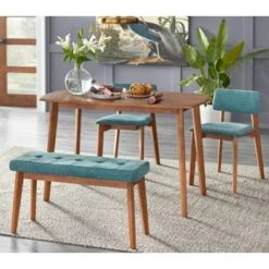 Set Of 2 Nettie Mid-Century Modern Upholstered Dining Chairs Walnut/Teal - Buylateral 6 Set Of 2 Nettie Mid-Century Modern Upholstered Dining Chairs Walnut/Teal - Buylateral -Featured Furniture Stores GUEST f72ec92e d099 4928 aee1 c1bb27977629
