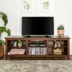 Transitional 6 Cubby Wood Open Storage Wood TV Stand For TVs Up To 80"- Saracina Home 28 Transitional 6 Cubby Wood Open Storage Wood TV Stand For TVs Up To 80"- Saracina Home -Featured Furniture Stores GUEST f89b070d c04c 4de6 a143 2ba0bc1fd9f0