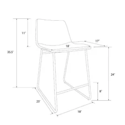 Bowden Faux Leather Counter Height Barstool - Threshold™ -Featured Furniture Stores GUEST fc17995b 497f 4a5a 958c c9c8bb9e68cc
