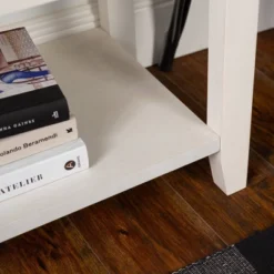 48" Farmhouse Solid Wood 2 Drawer Buffet White - Saracina Home -Featured Furniture Stores GUEST fca06093 76ee 4361 a9c1 7bd02fcca42c