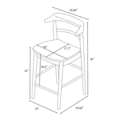 Kaysville Curved Back Wood Counter Height Barstool - Threshold™ Designed With Studio McGee -Featured Furniture Stores GUEST fd10f3f7 c840 492c 99c3 22fe1ea36f2d