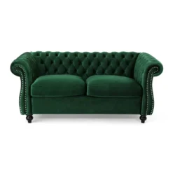 Somerville Traditional Chesterfield Loveseat - Christopher Knight Home -Featured Furniture Stores GUEST fd684556 2dda 4409 9319 b610edd5f60a