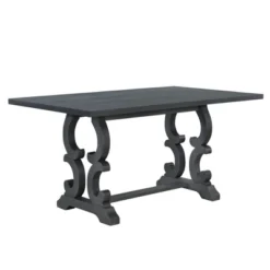 6 PCS Retro Dining Set With Unique-designed Table And Upholstered Chair-ModernLuxe 19 6 PCS Retro Dining Set With Unique-designed Table And Upholstered Chair-ModernLuxe -Featured Furniture Stores GUEST fe9eaee8 b05d 44ca b5ff b3dd9c5c3608