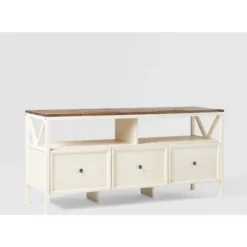 Farmhouse 3 Drawer Wood TV Stand For TVs Up To 65" - Saracina Home 41 Farmhouse 3 Drawer Wood TV Stand For TVs Up To 65" - Saracina Home -Featured Furniture Stores GUEST fecee8bb 867b 4497 a2fe de792e75020c